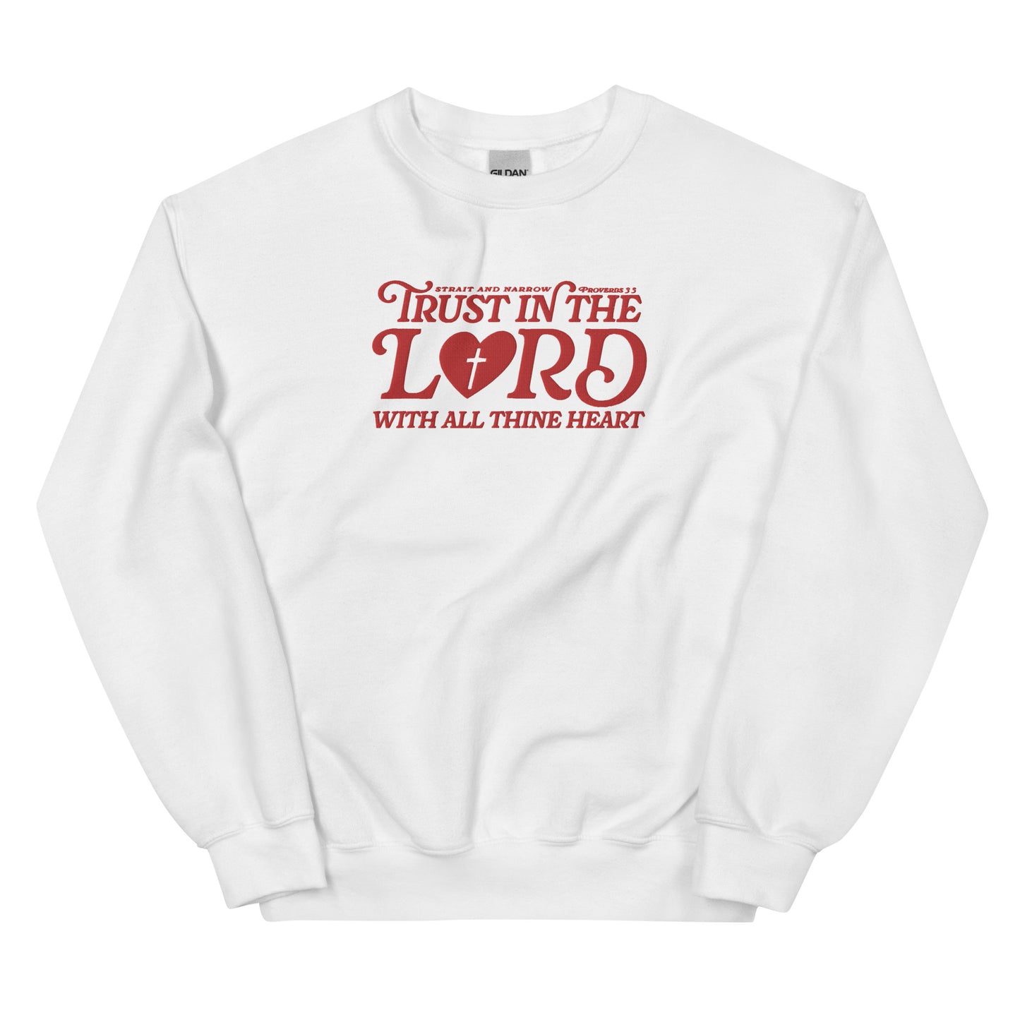 Proverbs 3:5 Embroidered Crewneck
