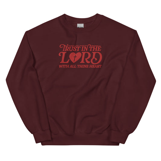 Proverbs 3:5 Embroidered Crewneck